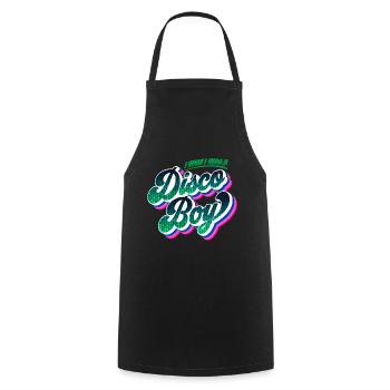Disco Boy | Party Feiern Partyshirt - Kochschürze - Schwarz - Vorne - AI Model Male 185 dark (185cm)