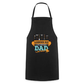 Gärtner Vater Papa cooler - Kochschürze - Schwarz - Vorne - AI Model Male 185 dark (185cm)