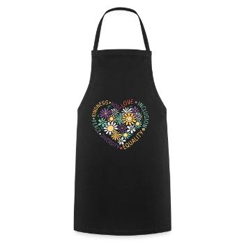 Autism - Cooking Apron - black - Front - AI Model Male 185 dark (185cm)