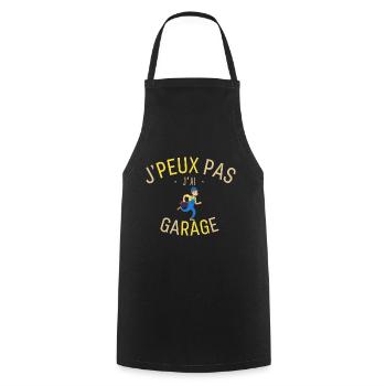 J'peux pas j'ai Garage - Tablier de cuisine - noir - Devant - AI Model Male 185 dark (185cm)