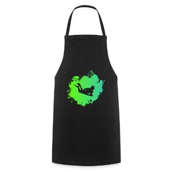 Bodyboarder - Cooking Apron - black - Front - AI Model Male 185 dark (185cm)