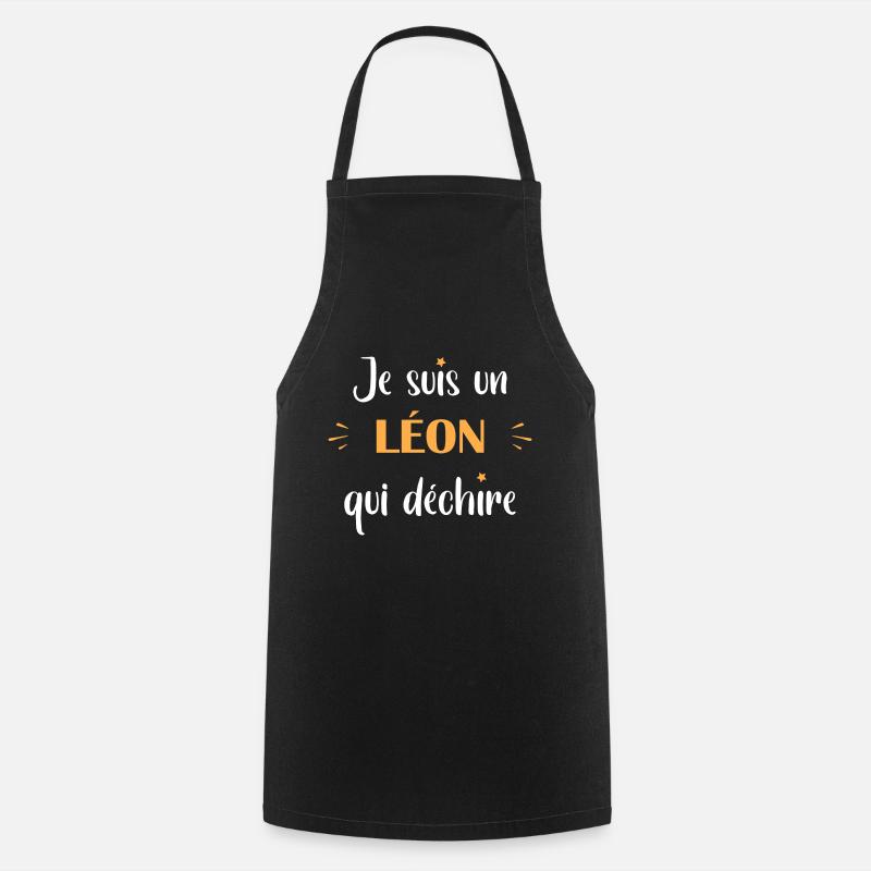 Je suis un Léon - Tablier de cuisine - noir
