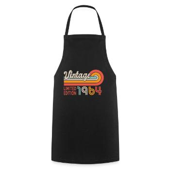 1964 Birthday Born in 1964 - Cooking Apron - black - Front - AI Model Male 185 dark (185cm)