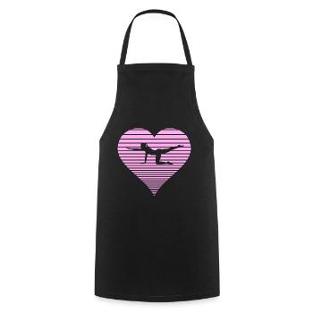 Pilates - Cooking Apron - black - Front - AI Model Male 185 dark (185cm)