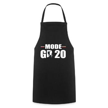 Hiking Mode GR 20 corsica hiking - Cooking Apron - black - Front - AI Model Male 185 dark (185cm)