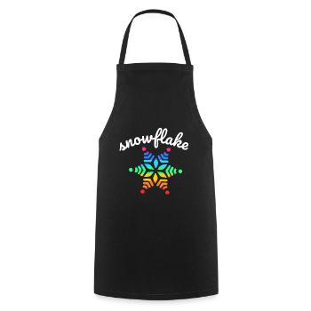 Neve arcobaleno - Grembiule da cucina - nero - Fronte - AI Model Male 185 dark (185cm)