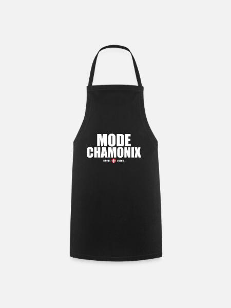 Mode Chamonix Mont Blanc haute savoie alpes - Tablier de cuisine - noir