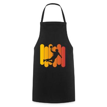 Handball - Tablier de cuisine - noir - Devant - AI Model Male 185 dark (185cm)