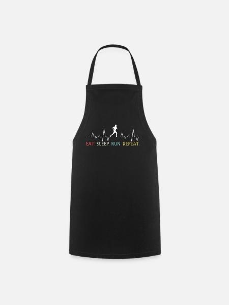 Idée cadeau Running Man Running - Tablier de cuisine - noir