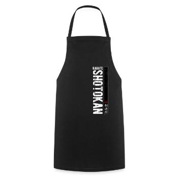 Karaté Shotokan Kanji Art Martial Japon - Tablier de cuisine - noir - Devant - AI Model Male 185 dark (185cm)