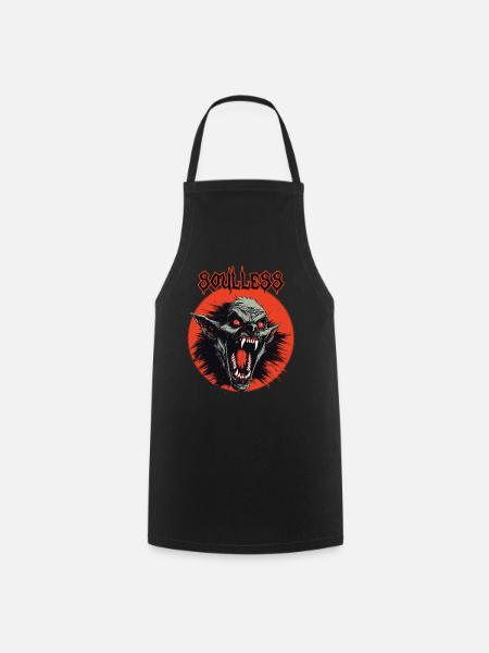 Demon Head, Soulless, - Cooking Apron - black