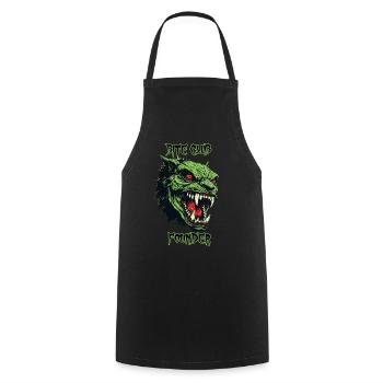 Orc, Demon, Bite Club Founder - Cooking Apron - black - Front - AI Model Male 185 dark (185cm)