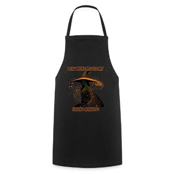 Witch silhouette, Flying Monkeys - Cooking Apron - black - Front - AI Model Male 185 dark (185cm)