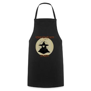 Witch better have my candy, Halloween - Cooking Apron - black - Front - AI Model Male 185 dark (185cm)
