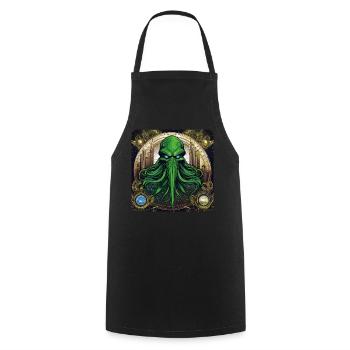 Monstres de Cthulhu dans l’univers - Tablier de cuisine - noir - Devant - AI Model Male 185 dark (185cm)