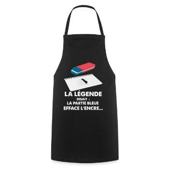 80s Vintage Humor Eraser Legend - Cooking Apron - black - Front - AI Model Male 185 dark (185cm)