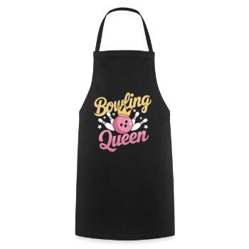 Bowler BowlingQueen - Kochschürze - Schwarz - Vorne - AI Model Male 185 dark (185cm)