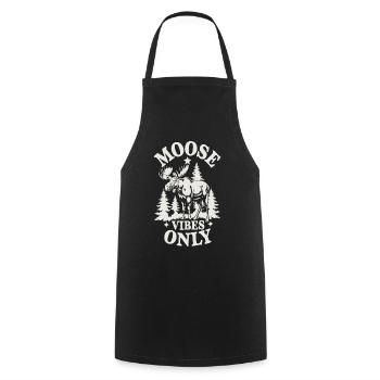 Elk - Cooking Apron - black - Front - AI Model Male 185 dark (185cm)