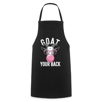 Goat Your Back Ziege Ziegenbock - Cooking Apron - black - Front - AI Model Male 185 dark (185cm)