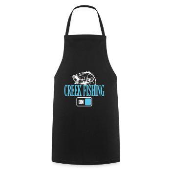 Mode de pêche de Fisherman Creek activé - Tablier de cuisine - noir - Devant - AI Model Male 185 dark (185cm)