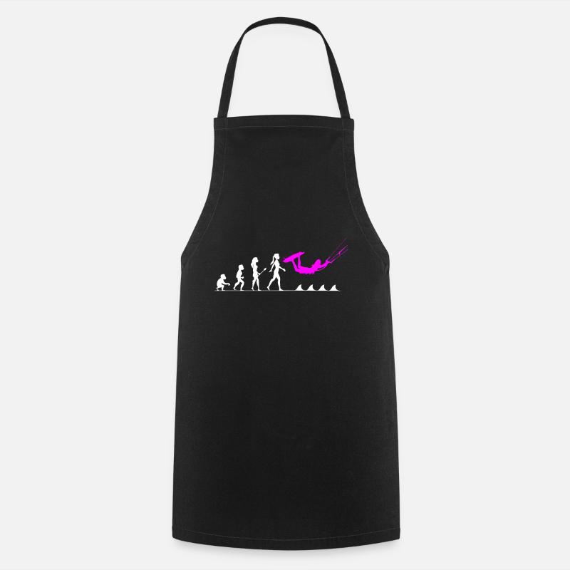 The evolution to a kitesurfer - Cooking Apron - black