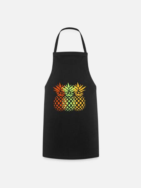 ananas - Tablier de cuisine - noir