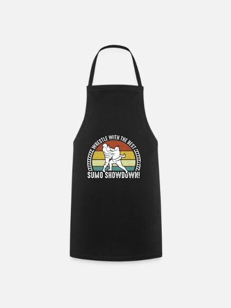 Wrestle with the best Sumo Showdown - Cooking Apron - black