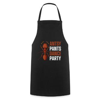 Antsy pants dance party - Cooking Apron - black - Front - AI Model Male 185 dark (185cm)