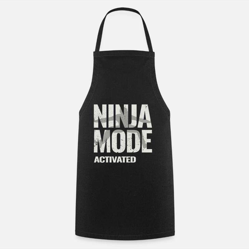 Ninja Warrior - Ninja-Modus aktiviert - Kochschürze - Schwarz