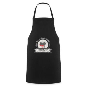 Antifa International antifascista alerta alerta - Tablier de cuisine - noir - Devant - AI Model Male 185 dark (185cm)