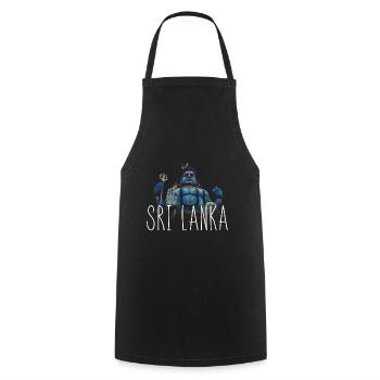 Sri Lanka Buddha Urlaub Tempel Mittelamerika Om - Kochschürze - Schwarz - Vorne - AI Model Male 185 dark (185cm)