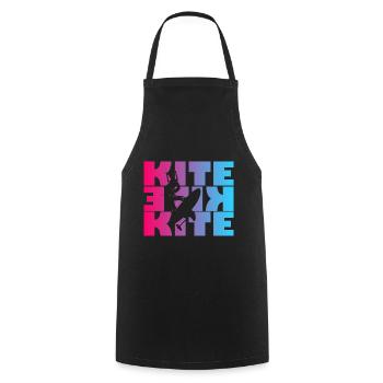 Kite - Cooking Apron - black - Front - AI Model Male 185 dark (185cm)