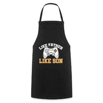 Jeux vidéo Gaming Gamblers & Gamers Cadeau - Tablier de cuisine - noir - Devant - AI Model Male 185 dark (185cm)
