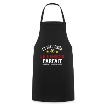 Lensois cadeau drôle - Tablier de cuisine - noir - Devant - AI Model Male 185 dark (185cm)
