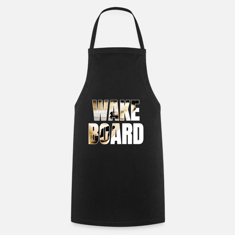Wakeboard Wakeskate Bateau De Wakeboard - Tablier de cuisine - noir
