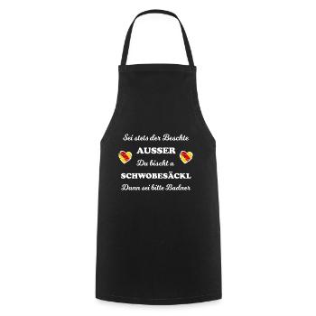 The home in Badnerland - Cooking Apron - black - Front - AI Model Male 185 dark (185cm)