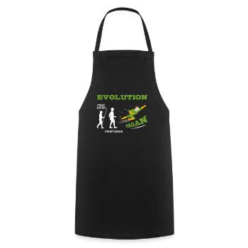 Vegan Vegan Vegan Veganism Organic Gift - Tablier de cuisine - noir - Devant - AI Model Male 185 dark (185cm)