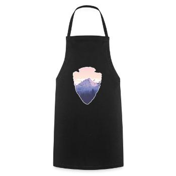 Désert indien amérindien arrowhead - Tablier de cuisine - noir - Devant - AI Model Male 185 dark (185cm)