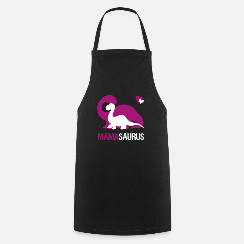 Mamasaurus for Mum and Kids | gift - Cooking Apron - black