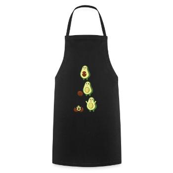 Mamacado Maman enceinte Cadeau Mignon Avocat Bébé - Tablier de cuisine - noir - Devant - AI Model Male 185 dark (185cm)