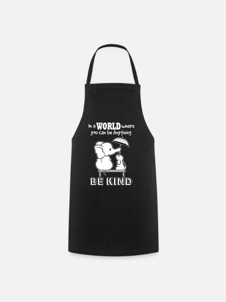 Be Kind In This World - Cooking Apron - black