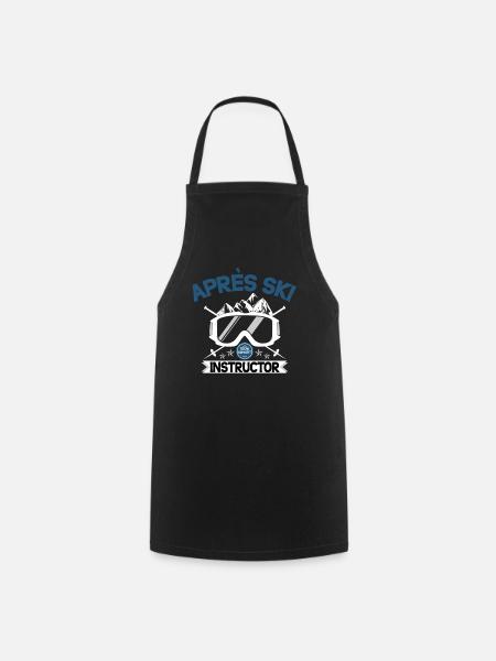 Apres Ski Instructor - Tablier de cuisine - noir