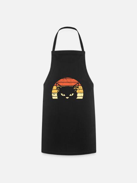 Katze - Kochschürze - Schwarz