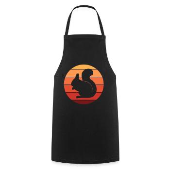 squirrel - Cooking Apron - black - Front - AI Model Male 185 dark (185cm)