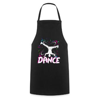breakdancer - Cooking Apron - black - Front - AI Model Male 185 dark (185cm)