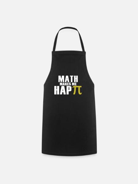 Math Makes Me Happy - Cooking Apron - black