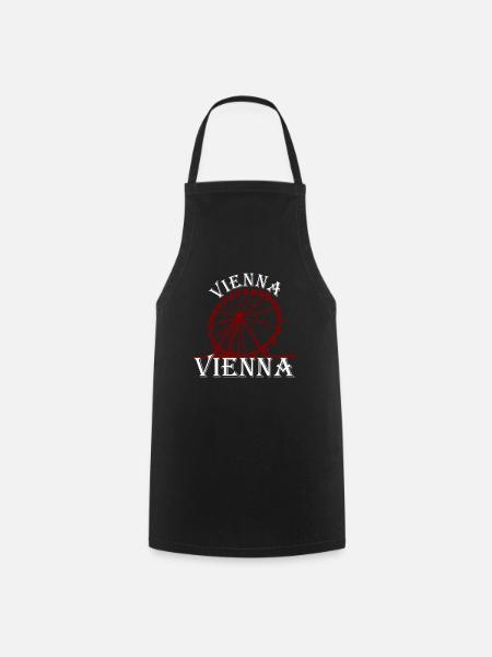 Vienna Fan Giant Ferris Wheel Vienna Souvenir Vienna - Cooking Apron - black