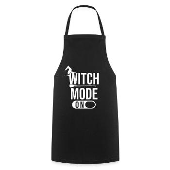 Halloween Witch - Mode sorcière activé - Tablier de cuisine - noir - Devant - AI Model Male 185 dark (185cm)