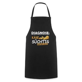 Lustige Käse Liebe Cheese Geschenk Sprüche - Kochschürze - Schwarz - Vorne - AI Model Male 185 dark (185cm)
