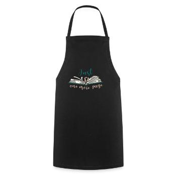 Bookworms & Bookworm Book Gift - Tablier de cuisine - noir - Devant - AI Model Male 185 dark (185cm)